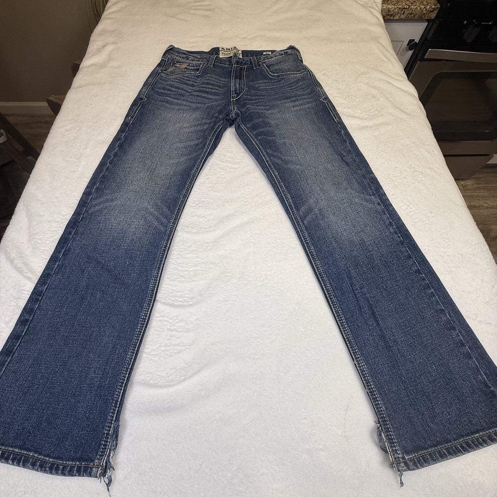 Ariat M5 Madera Jeans Mens 30x30 Straight Fit Heath Wash Western Denim 10040124